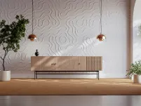 Panel dekoracyjny 3D LINE FLOW 500x500 CASHMERE Marbet Design - 2