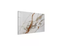 Panel ścienny SPC WALL 400x700 mm CARRARA white&brown glossy Marbet Design - 2
