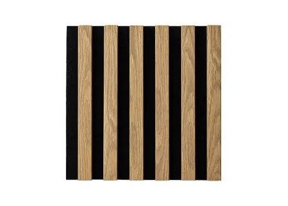 Panel lamelowy WOODLINE WL 300×300 CZARNY/DĄB JASNY Marbet Design