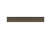 Panel lamelowy WOODLINE WL 2700×177 MAXI 4L CZARNY/JACKSON HICKORY Marbet Design - 2