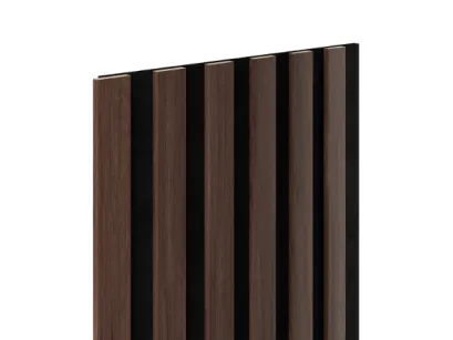 Panel lamelowy WOODLINE WL 2700×300 SLIM R0 CZARNY/DĄB CIEMNY Marbet Design