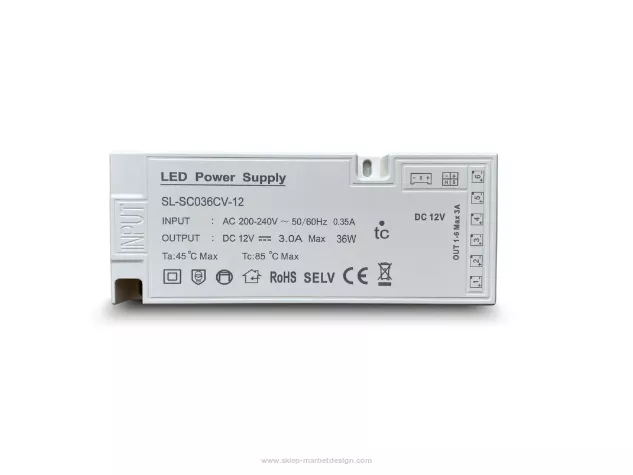 Zasilacz do paneli lamelowych WOODLINE LUMI z LED 36W/12V