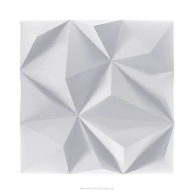 Panel dekoracyjny 3D LINE GEO 500x500 WHITE Marbet Design
