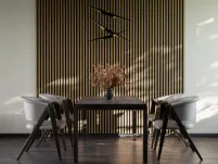 Panel lamelowy WOODLINE WL 2700×300 SLIM R0 CZARNY/DĄB JASNY Marbet Design - 2