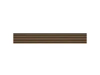 Panel lamelowy WOODLINE WL 2700×300 SLIM R0 CZARNY/DĄB JASNY Marbet Design - 3