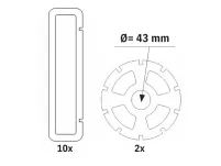 Abażur filcowy NARROW czarny - 4