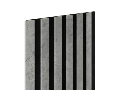Panel lamelowy WOODLINE WL 2700×300 SLIM R0 CZARNY/LOFT Marbet Design