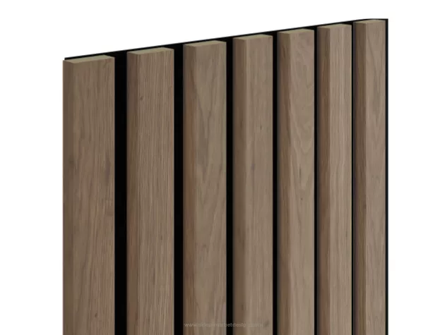 Panel lamelowy WOODLINE WL 2700×300 ST 7L CZARNY/DĄB SARAGOSSA Marbet Design