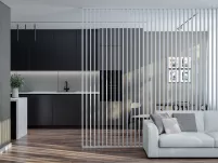 Ścianka lamelowa WOODWALL biała - 2