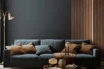 Panel lamelowy z LED WOODLINE LUMI WL 2700×300 7L CZARNY/SARAGOSSA Marbet Design - 3