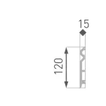 Próbka listwa przypodłogowa HF-2 Marbet Design - 2