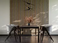 Panel lamelowy WOODLINE WL 2700×300 SLIM R0 CZARNY/DĄB WOTAN Marbet Design - 2