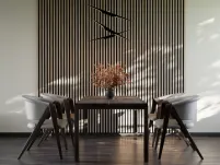 Panel lamelowy WOODLINE WL 2700×300 SLIM R0 CZARNY/DĄB SONOMA Marbet Design - 2