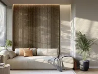 Panel lamelowy WOODLINE WL 2700×177 MAXI 4L CZARNY/DĄB WOTAN Marbet Design - 2