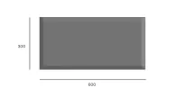 Panel dekoracyjny PUFFYLINE PFL REC 600x300 BLUVEL14 Marbet Design - 2