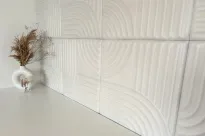 Panel dekoracyjny 3D LINE STUCCO 500x500 WHITE Marbet Design - 3