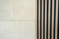 Panel dekoracyjny 3D LINE STUCCO 500x500 WHITE Marbet Design - 4