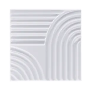 Panel dekoracyjny 3D LINE STUCCO 500x500 WHITE Marbet Design