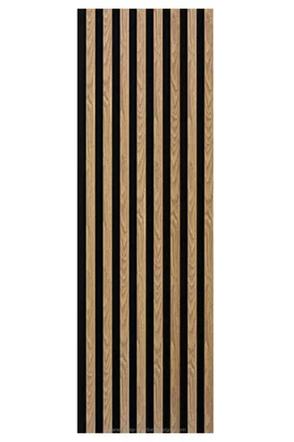 Panel lamelowy WOODLINE WL 2700×400 CZARNY/DĄB JASNY Marbet Design