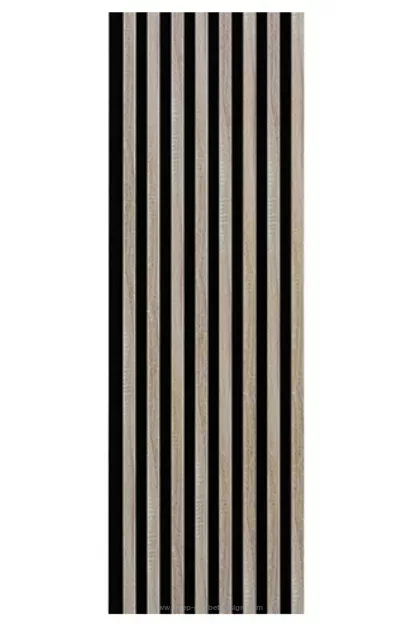 Panel lamelowy WOODLINE WL 2700×400 CZARNY/DĄB SONOMA Marbet Design