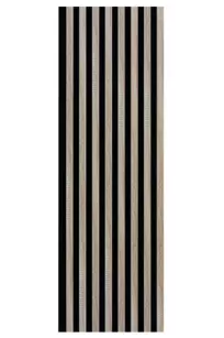 Panel lamelowy WOODLINE WL 2700×400 CZARNY/DĄB SONOMA Marbet Design