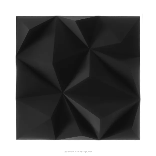 Panel dekoracyjny 3D LINE GEO 500x500 BLACK Marbet Design